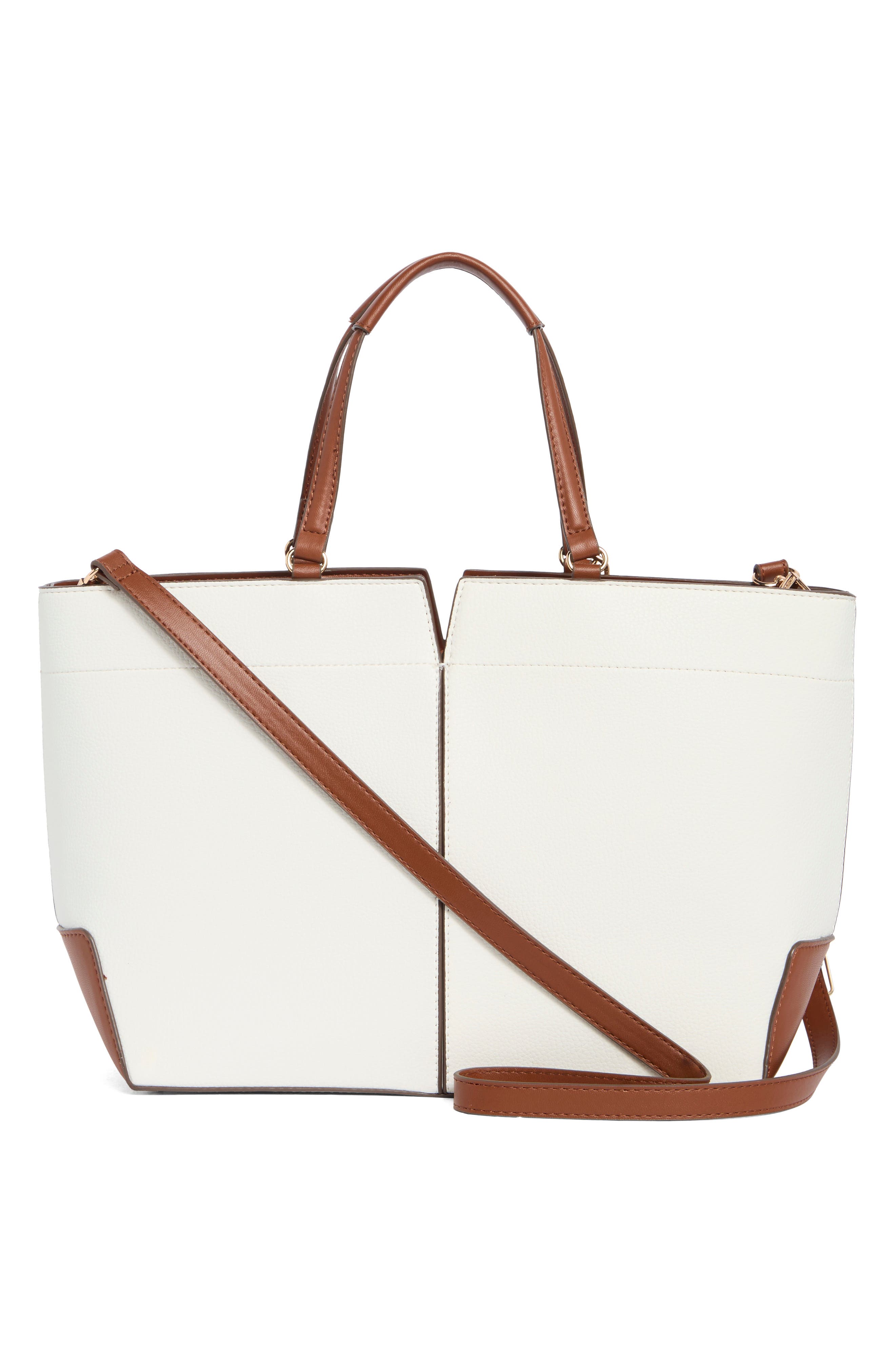 Large East West Tote, Alternate, color, VANILLA