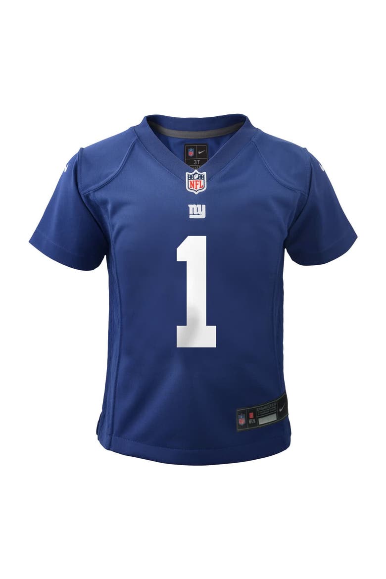 Preschool Nike Malik Nabers Royal New York Giants Team Player Game Jersey, Alternate, color, Royal