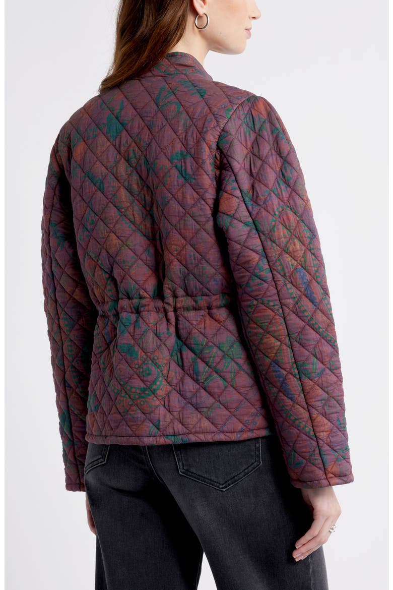 Paisley Quilted Jacket, Alternate, color, BURGUNDY PAISLEY