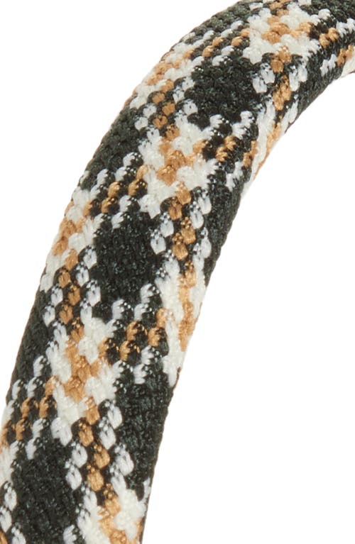 Tasha Skinny Plaid Headband In Multi