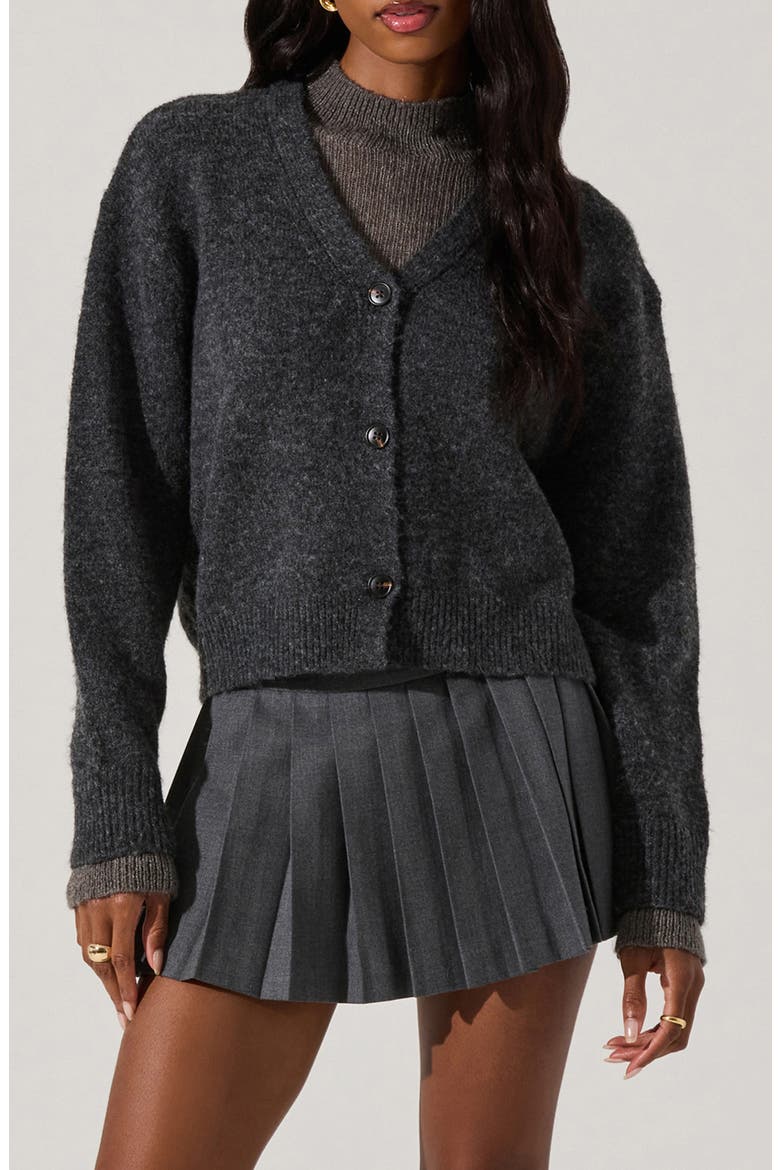 Layered Turtleneck Sweater, Main, color, CHARCOAL
