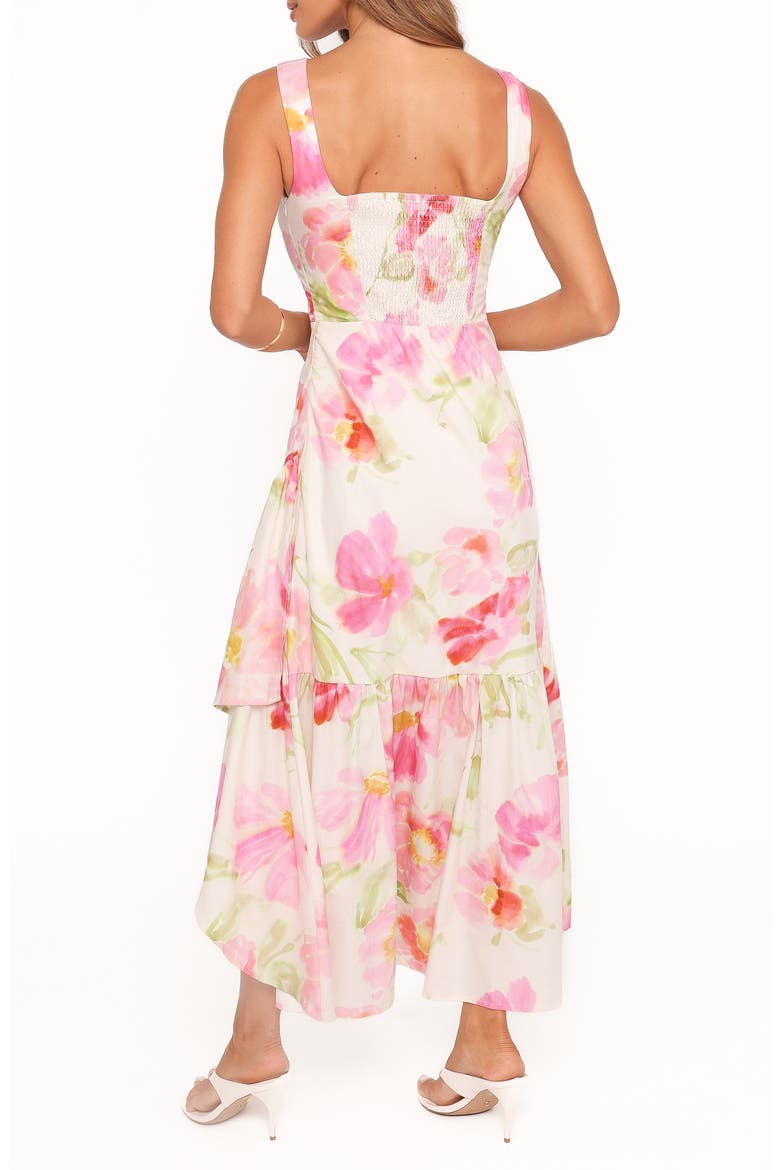 Zula Floral Sleeveless Cotton Maxi Dress, Alternate, color, PINK GARDEN FLORAL