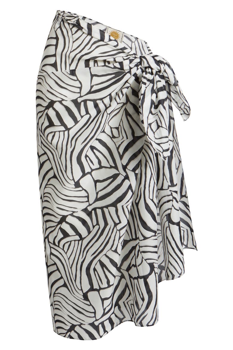 Matea Faux Wrap Maxi Skirt, Alternate, color, PLAYA BLANCA