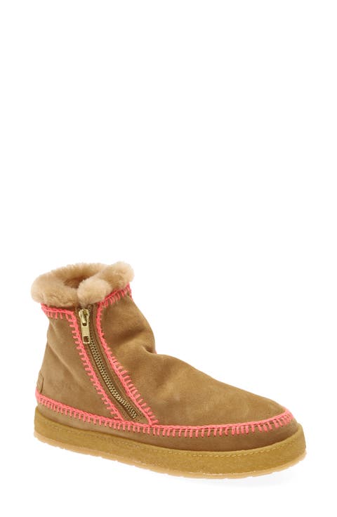 Setsu Genuine Shearling Lined Ankle Boot (Women)