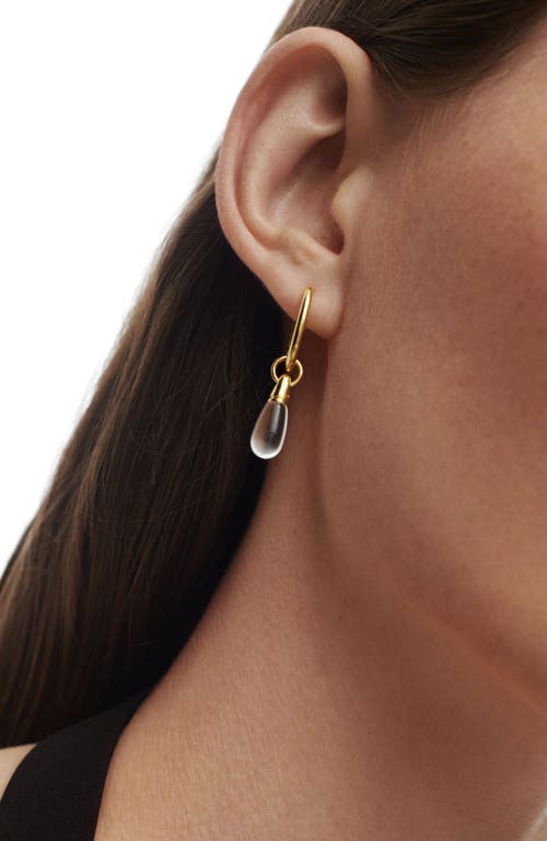 Pdpaola Jupiter Single Hoop In Clear Quartz