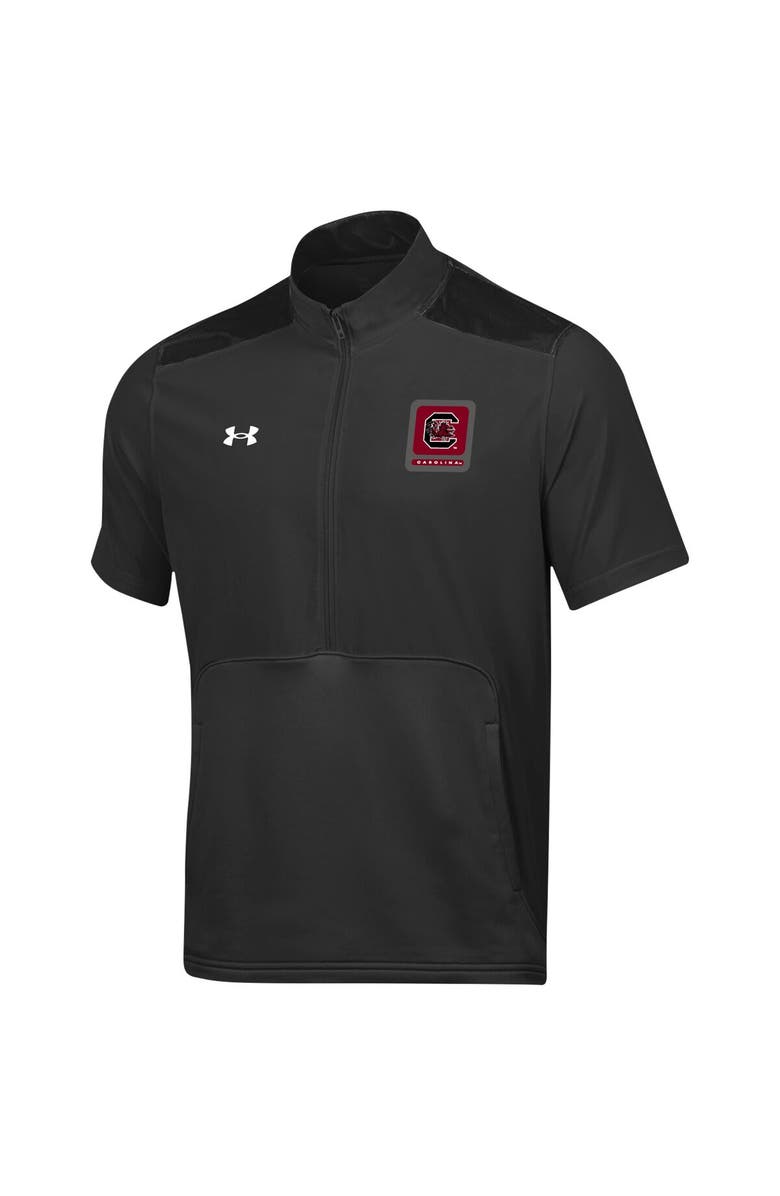Under Armour Men's Under Armour Black South Carolina Gamecocks Motivate Half-Zip Jacket, Alternate, color,