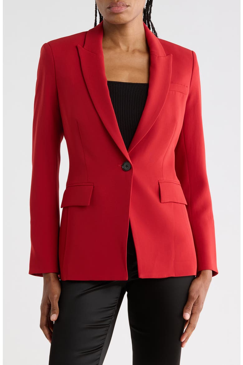 Long & Lean Dickey Jacket, Main, color, CRIMSON