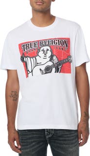 True Religion Stitched Block Buddha Graphic T-Shirt
