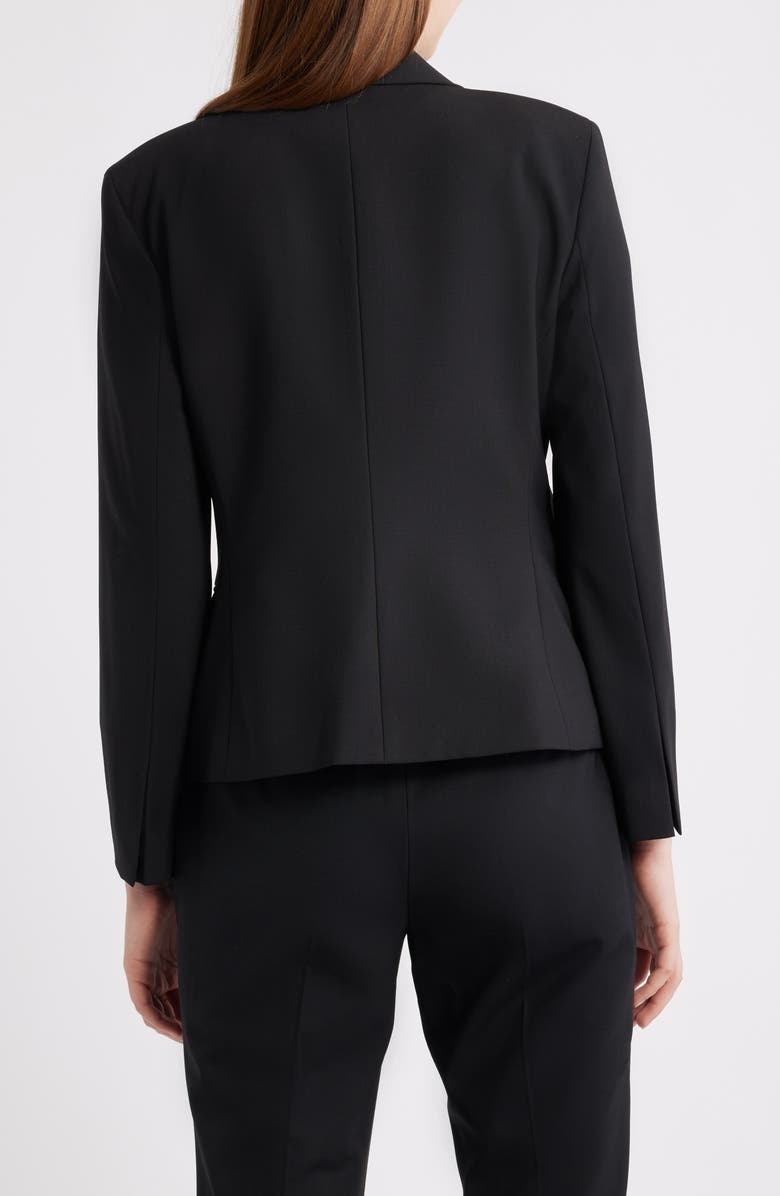 Theory Slim Fit Stretch Wool Blazer, Alternate, color, Black