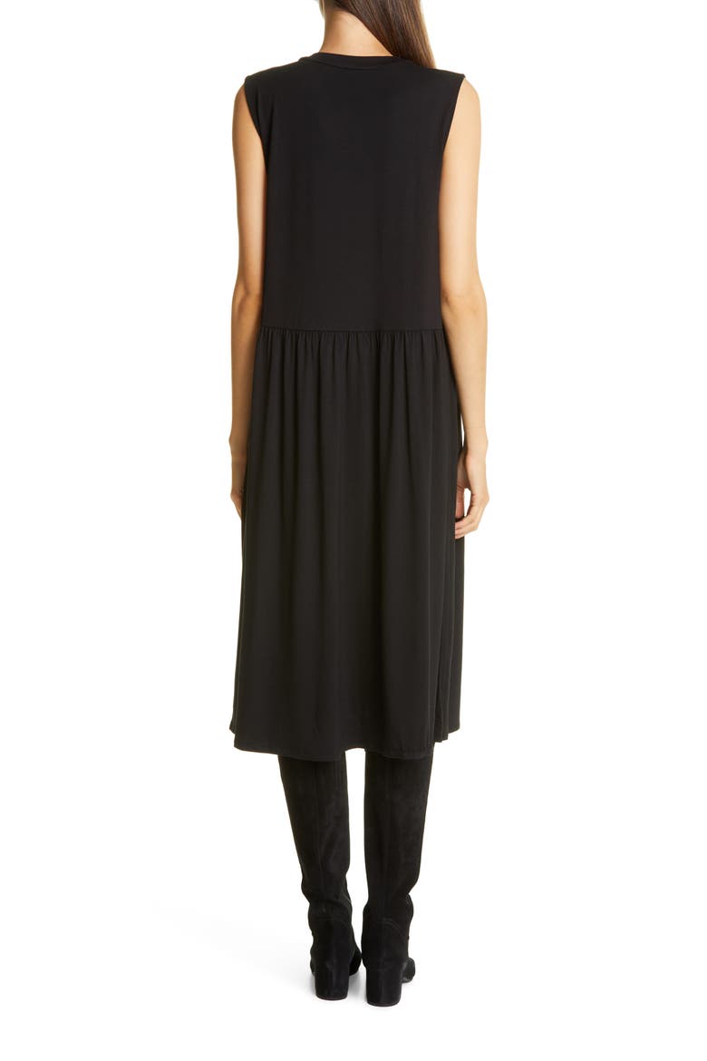 Drop Waist Sleeveless Dress, Alternate, color, BLACK