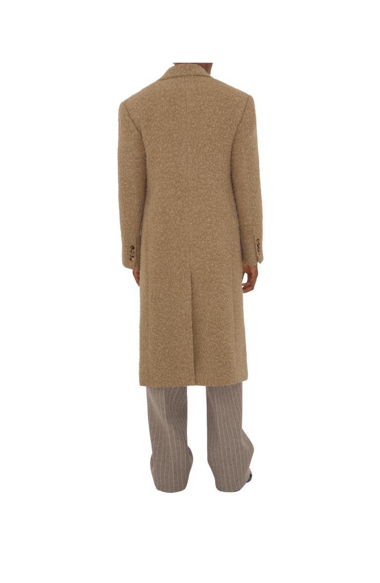 Burberry Linen Wool Blend Tailored Coat, Alternate, color,