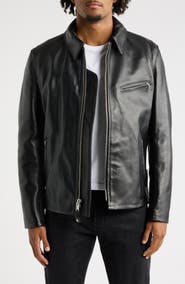 Schott NYC Leather Racer Jacket