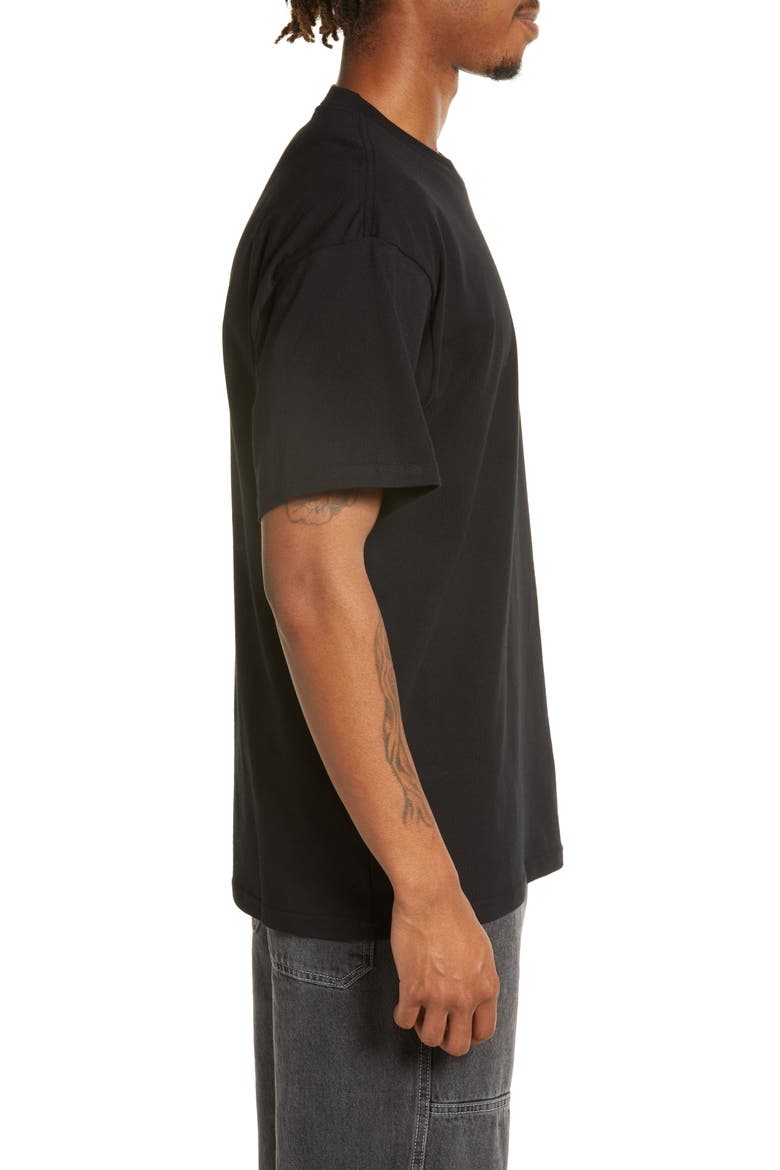 Men's On the Road Organic Cotton Graphic Tee, Alternate, color, BLACK