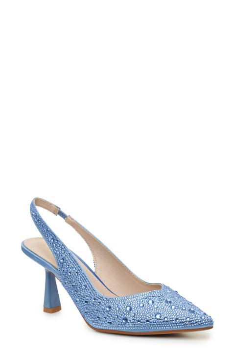 Rhinestone Slingback Pump (Women)