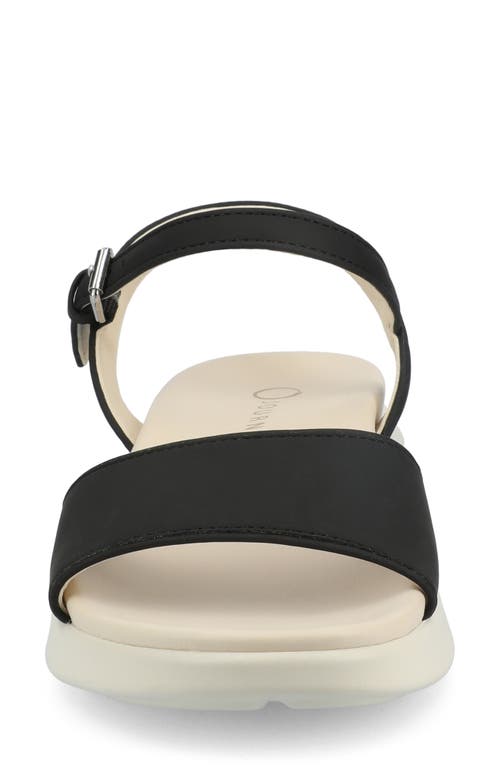Shop Journee Collection Jaylee Wedge Sandal In Black