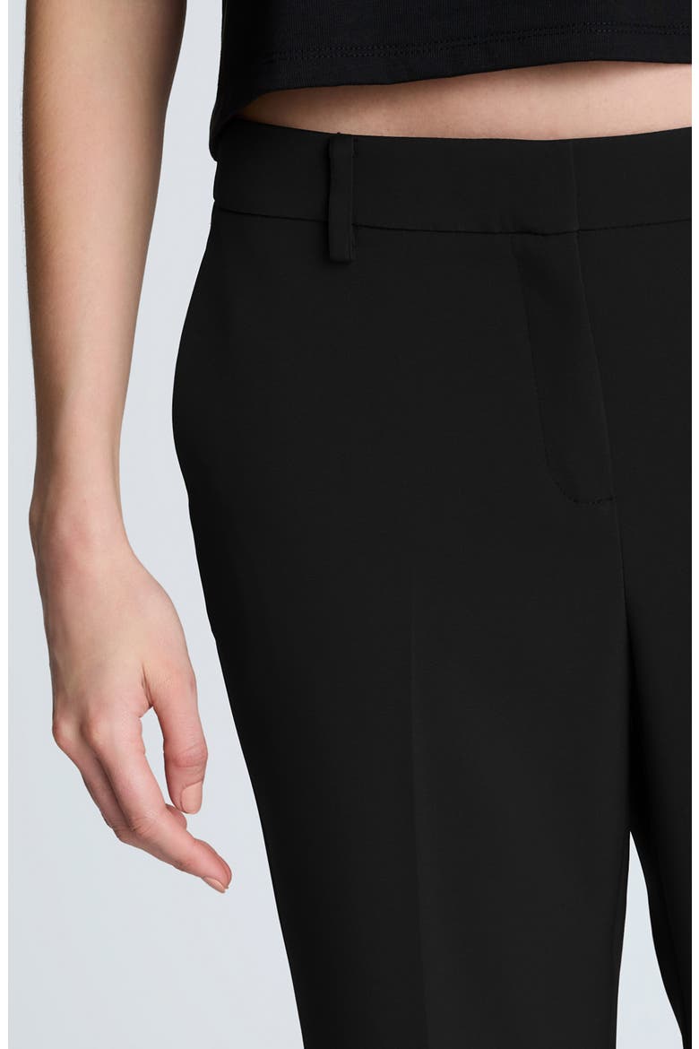 Luxe Twill Flare Pants, Alternate, color, BLACK