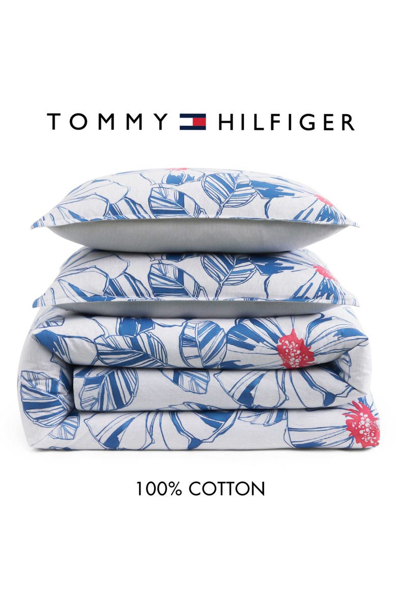 Tommy Hilfiger Paradise Cover Comforter & Pillow Shams Set, Alternate, color, Dream Blue