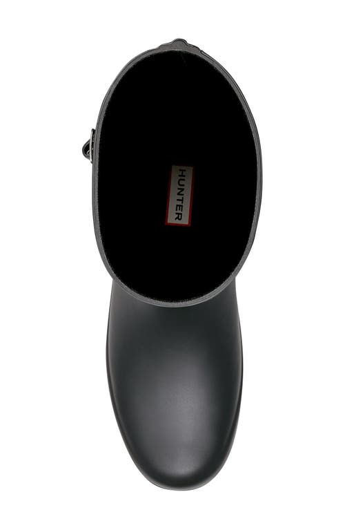 Shop Hunter Refined Tall Waterproof Rain Boot In Black