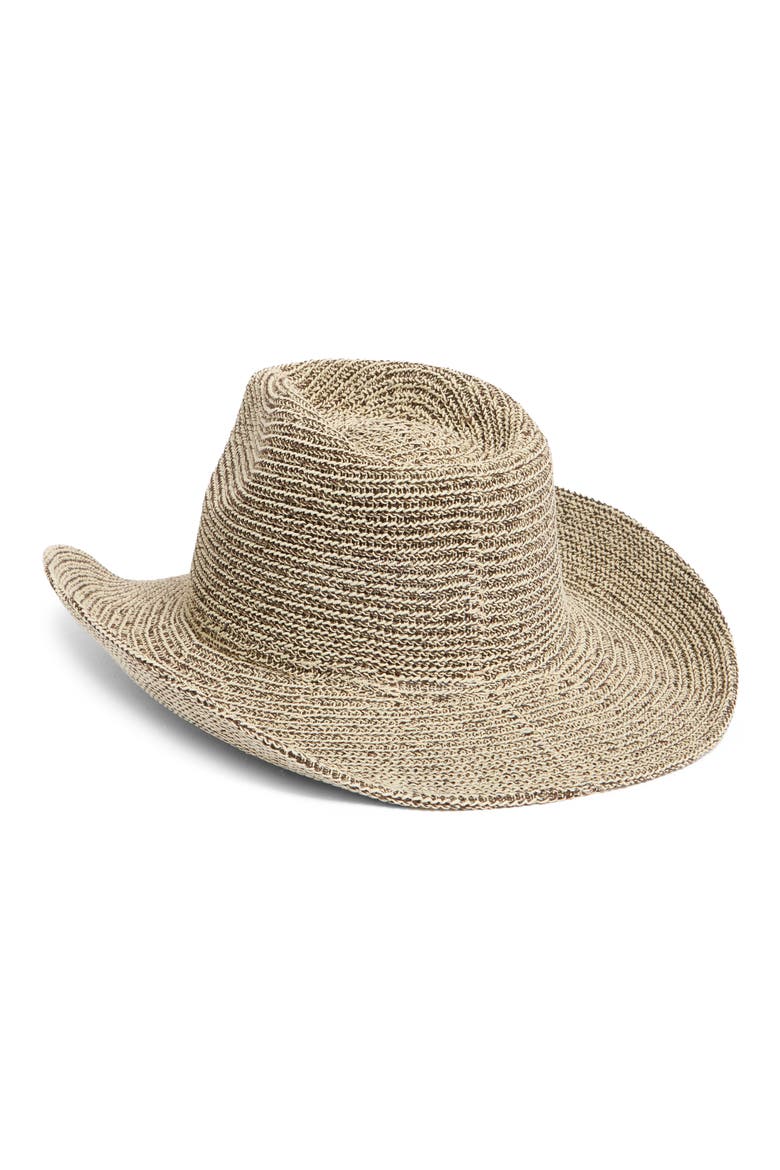 Space Dye Knit Cowboy Hat, Alternate, color, BROWN
