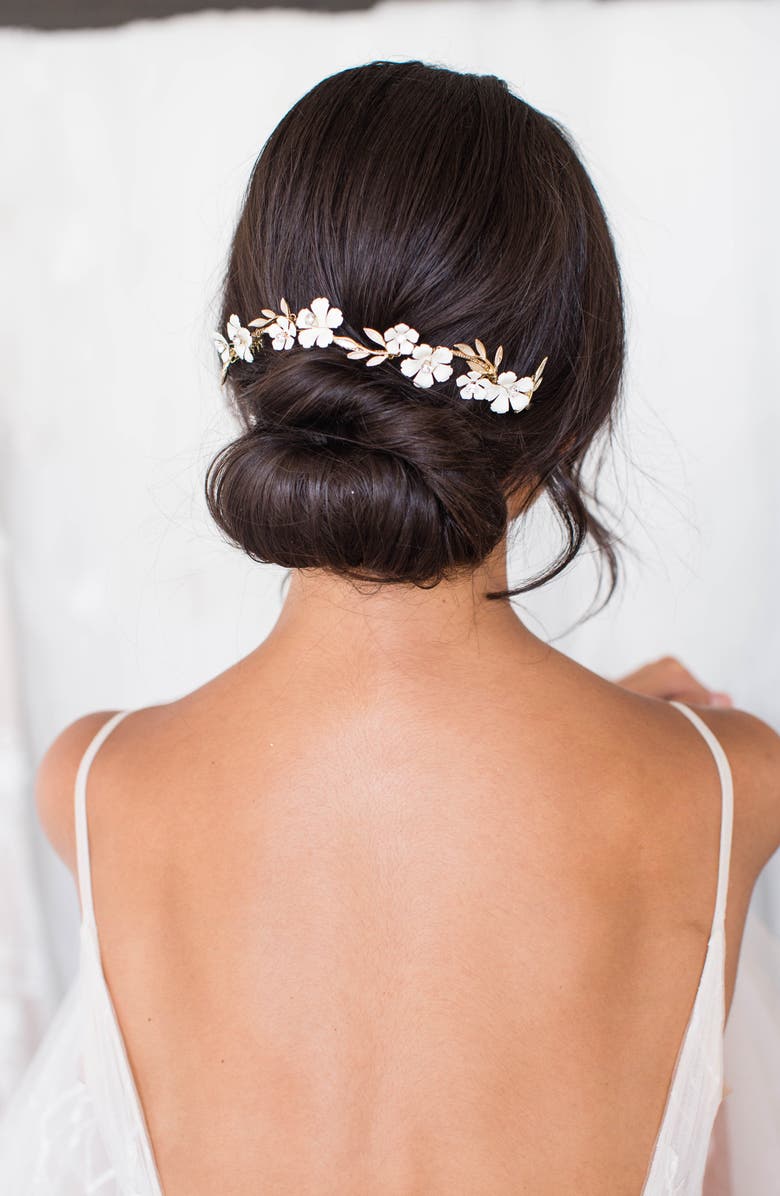 Brides & Hairpins Thisbe Floral Halo Comb, Main, color, 