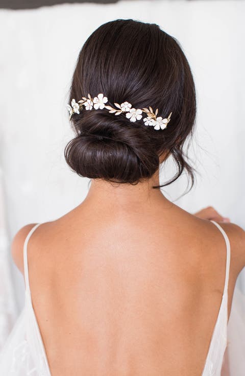 Thisbe Floral Halo Comb