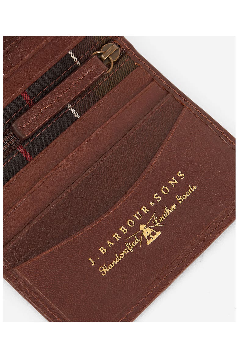 Small Colwell RFID Leather Bifold Wallet, Alternate, color, BROWN/ CLASSIC TARTAN