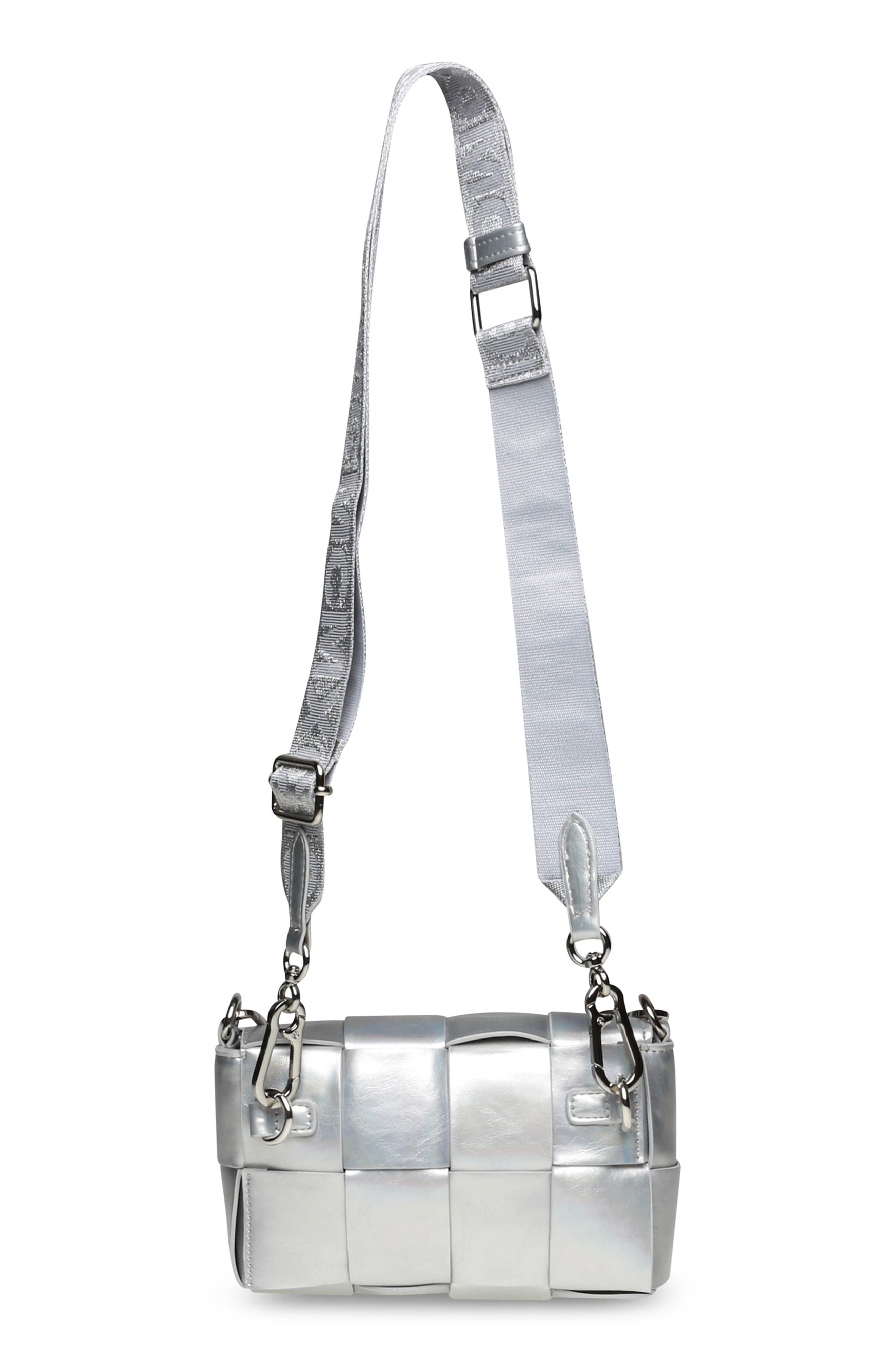 Steve Madden Woven Faux Leather Crossbody Bag, Alternate, color, 