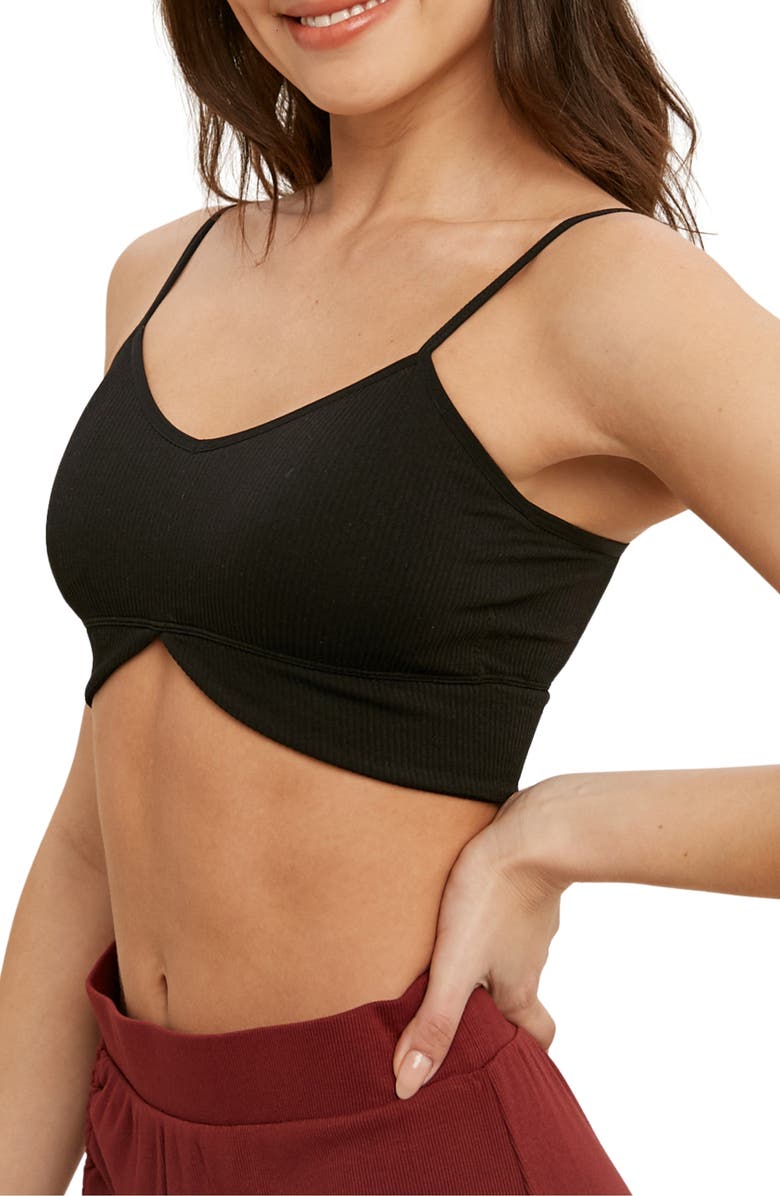 WISHLIST Seamless Bralette, Alternate, color, Black
