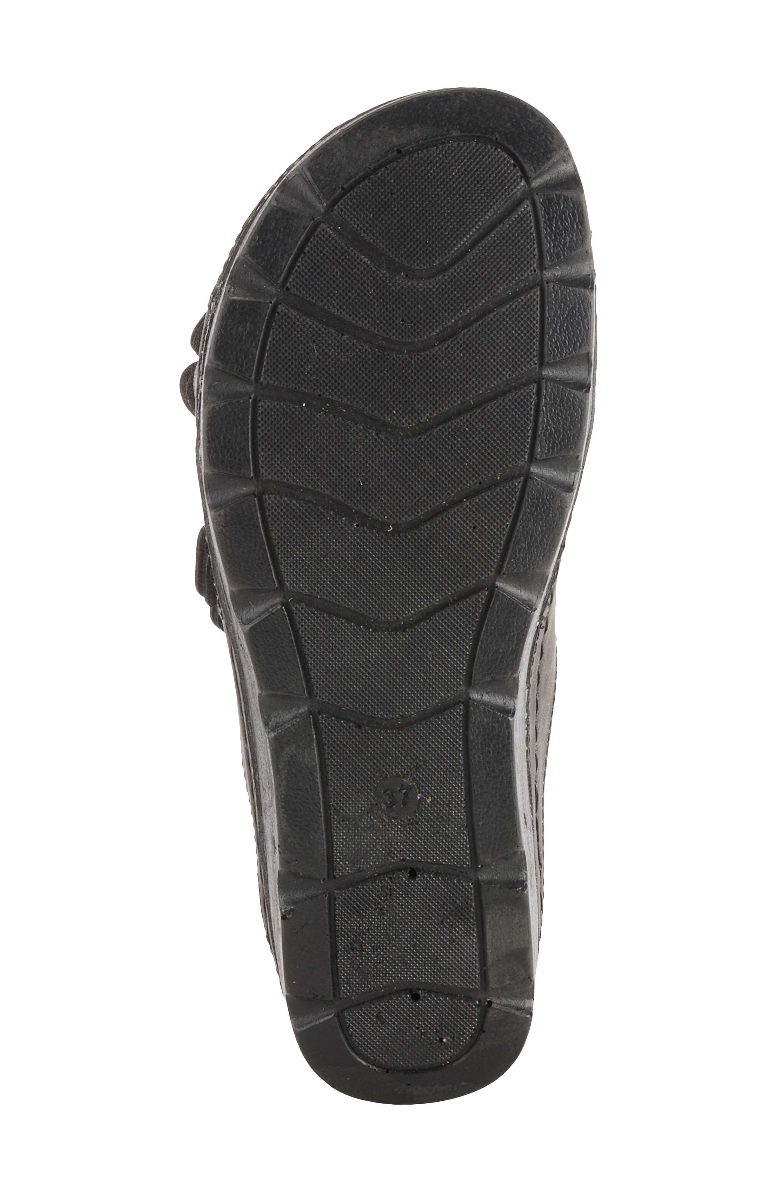 Flexus by Spring Step Pamola Wedge Slide Sandal, Alternate, color, Black