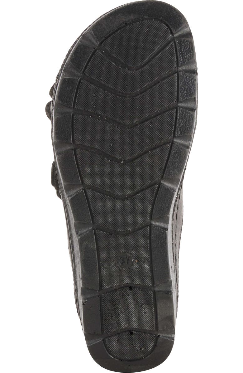 Flexus by Spring Step Pamola Wedge Slide Sandal, Alternate, color, Black