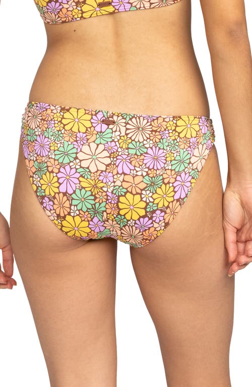 Roxy All About Sol Hipster Bikini Bottoms In Root Beer