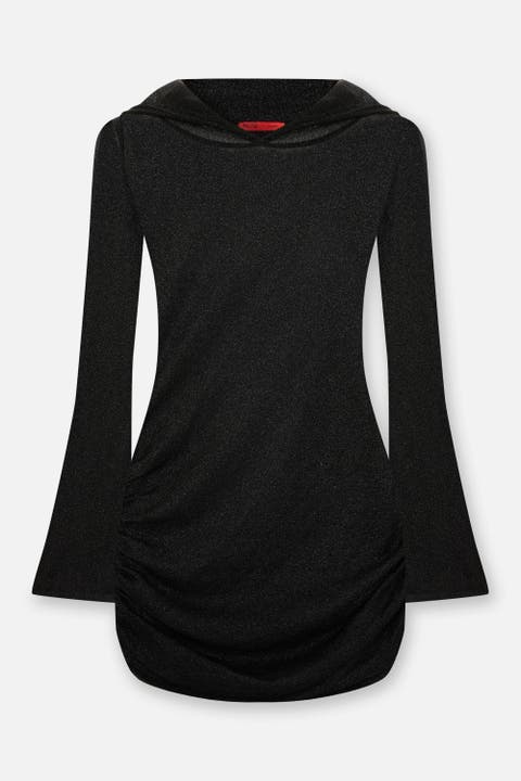 The Solar Reflections Hooded Sheer Draped Beach Dress