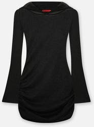 PCFG The Solar Reflections Hooded Sheer Draped Beach Dress