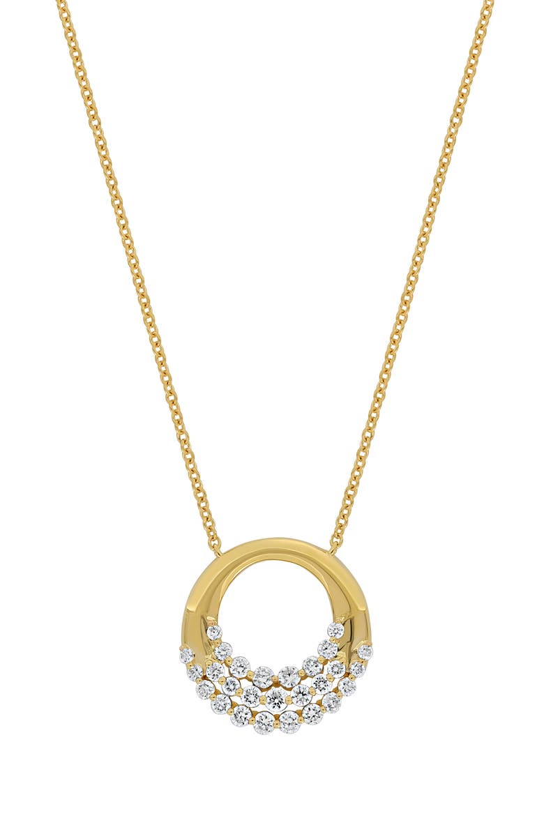 Rita Diamond Circle Pendant Necklace (Nordstrom Exclusive), Main, color, 18K YELLOW GOLD