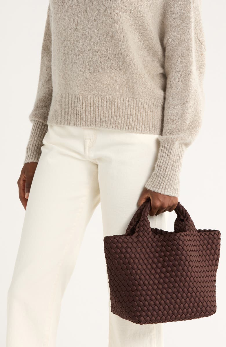 NAGHEDI St. Barths Small Tote, Alternate, color, Chocolate