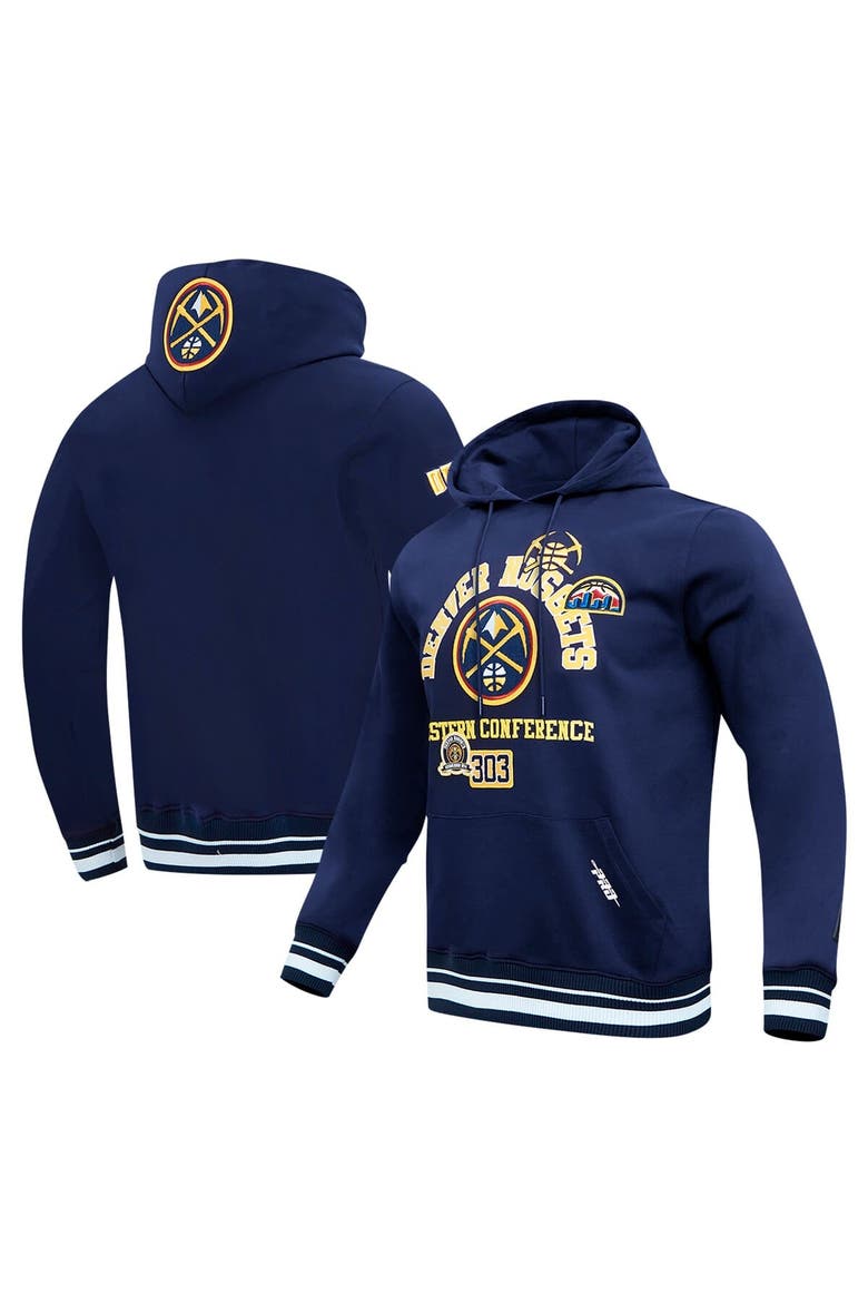 Men's Pro Standard Navy Denver Nuggets Area Code Pullover Hoodie, Main, color, Navy