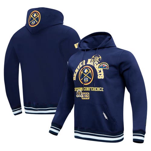 Pro Standard Navy Denver Nuggets Area Code Pullover Hoodie