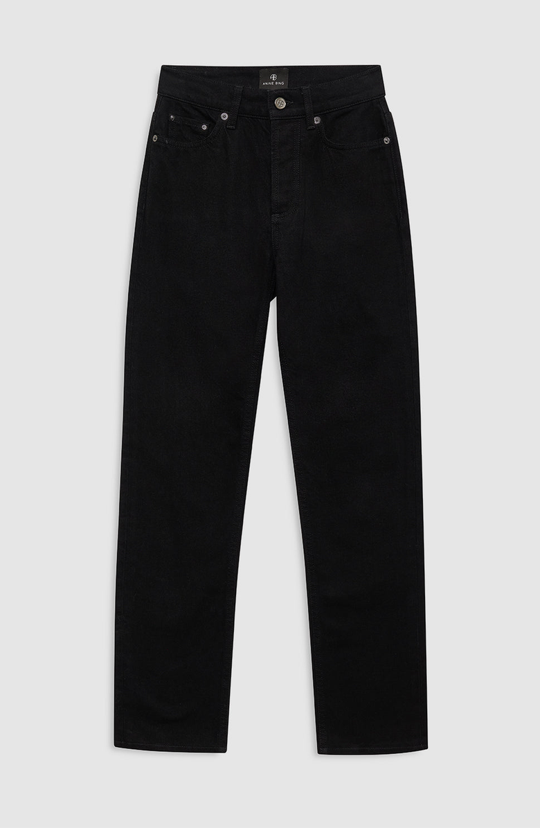 ANINE BING Bruno Jean, Alternate, color, Black