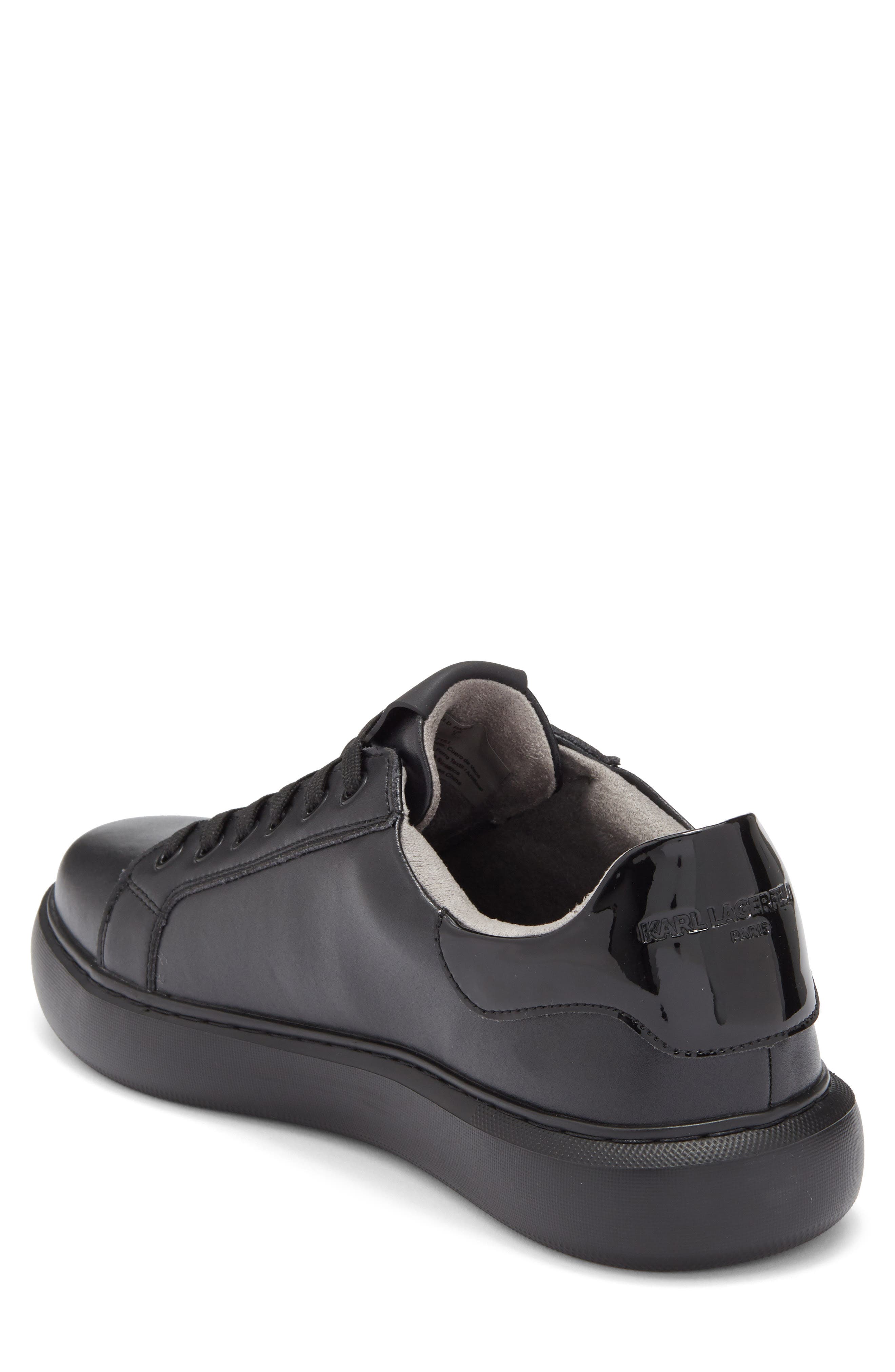 KARL LAGERFELD PARIS Karl Patch Sneaker, Alternate, color, Black/ Black