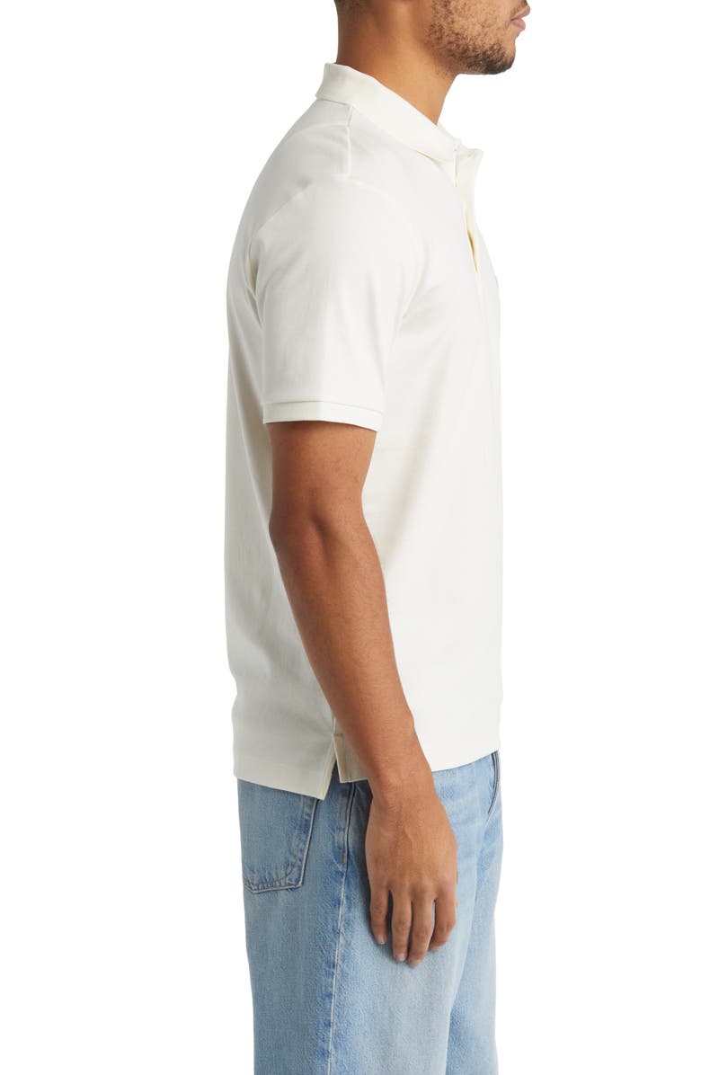 rag & bone Men's Interlock Slim Fit Performance Polo, Alternate, color, Ivory