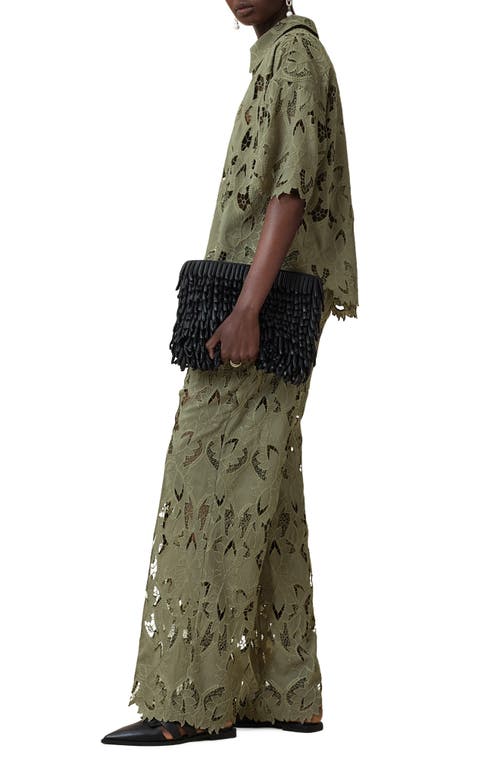 Allsaints Charli Floral Lace Wide Leg Pants