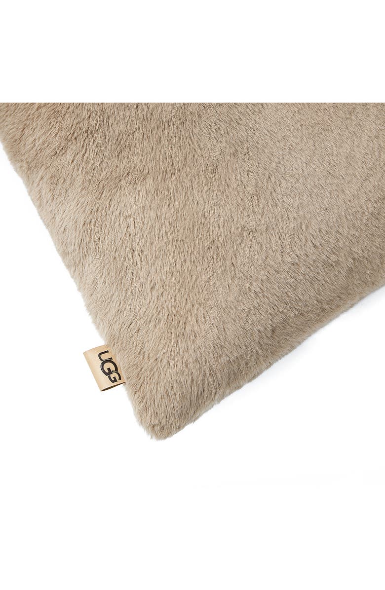 UGG<sup>®</sup> Lanai Faux Fur Accent Pillow, Alternate, color, Bluff