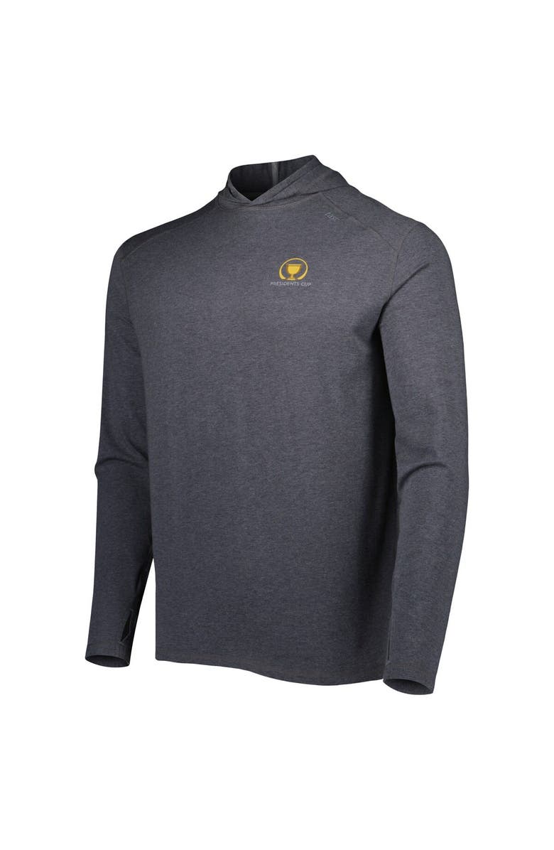 tasc Performance Men's tasc Heather Charcoal 2024 Presidents Cup Carrollton International Tri-Blend Pullover Hoodie, Alternate, color,