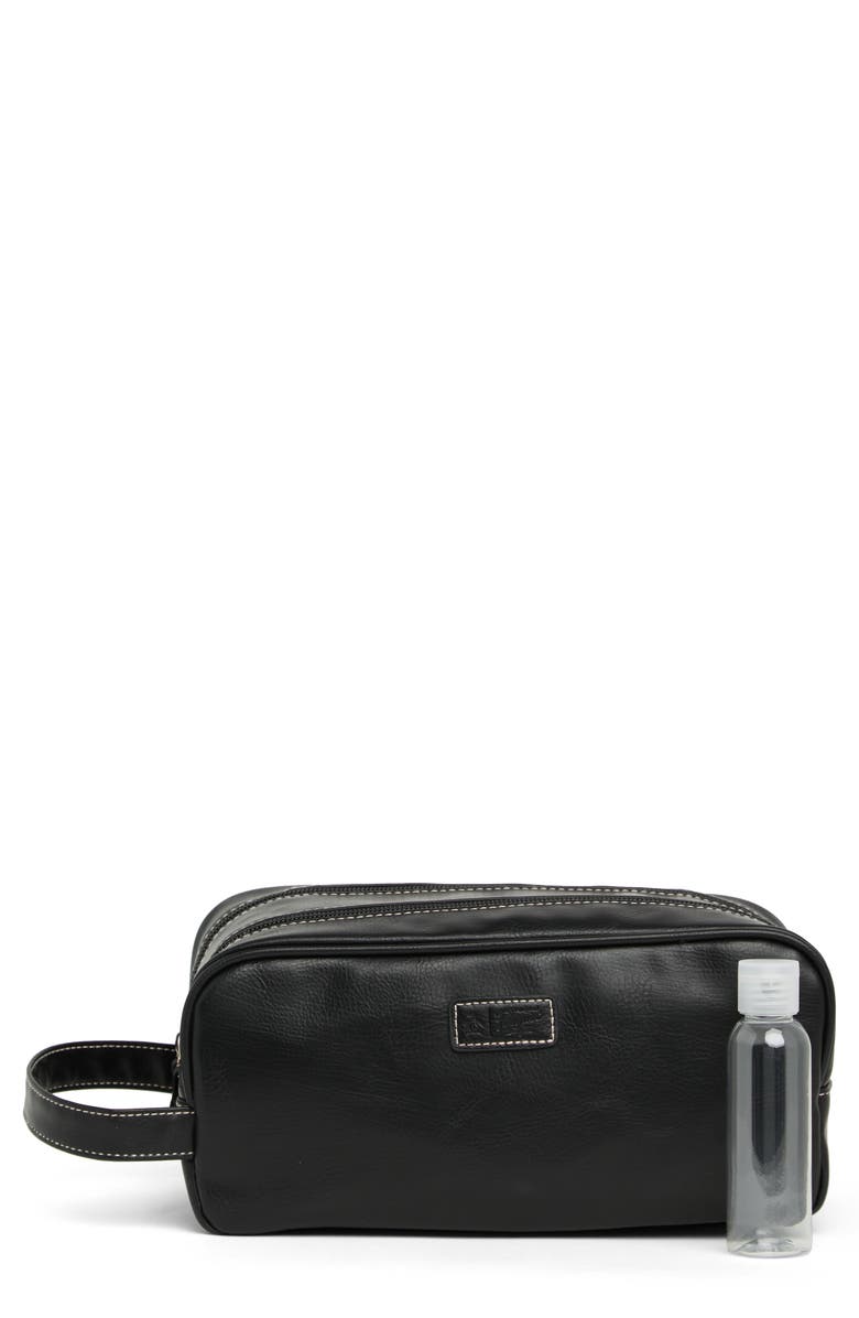 Original Penguin Double Zip Travel Dopp Kit, Main, color, Black