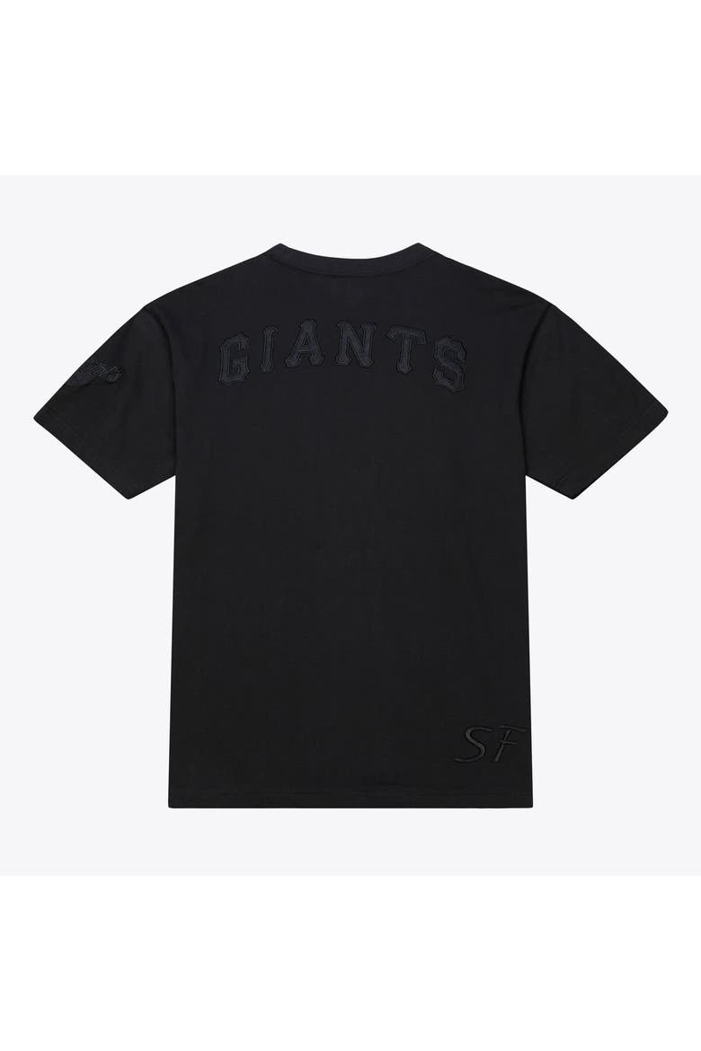 Men Mitchell & Ness Black San Francisco Giants Cooperstown Collection Phantom T-Shirt, Alternate, color, Black