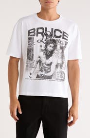 The Forecast Agency Bruce Lee Poster Cotton Graphic T-Shirt