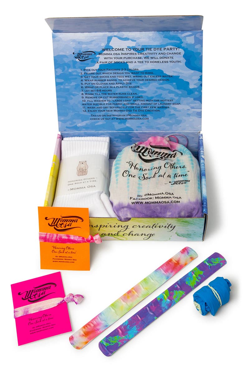 Momma Osa Cotton Candy Tie Dye Activity Kit, Main, color, 