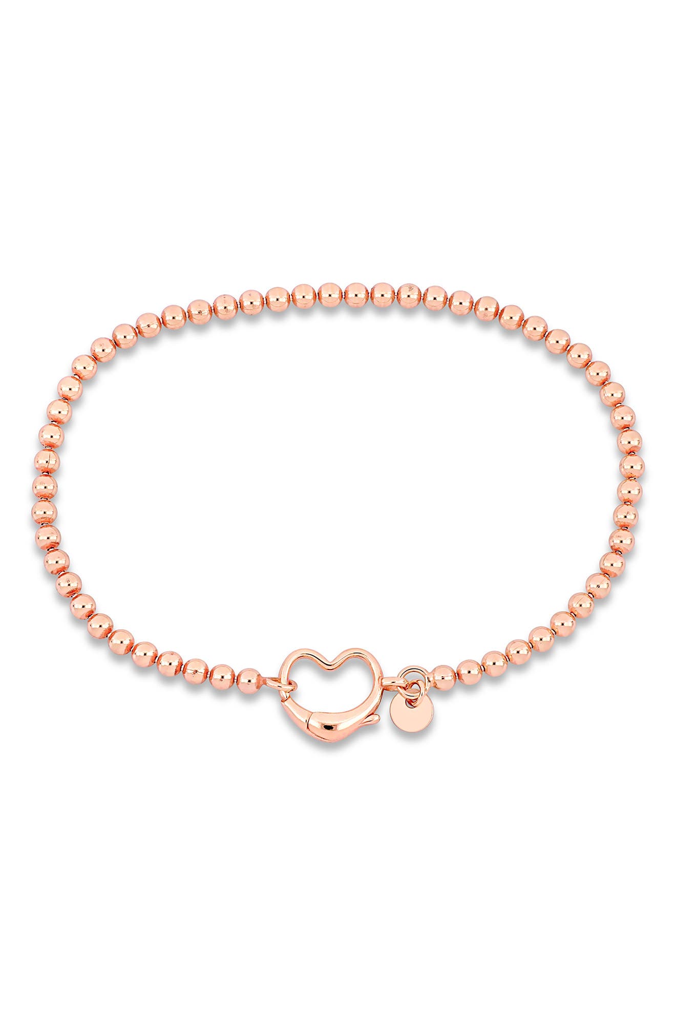 DELMAR Beaded Heart Clasp Bracelet