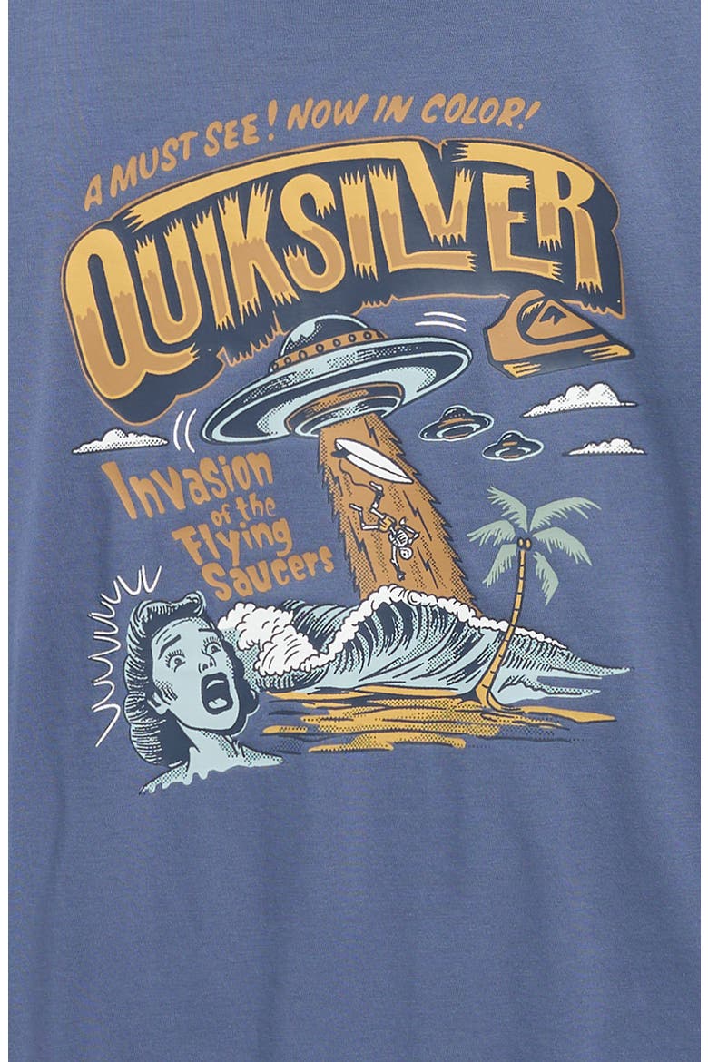 Kids' Invasion Graphic T-Shirt, Alternate, color, VINTAGE INDIGO