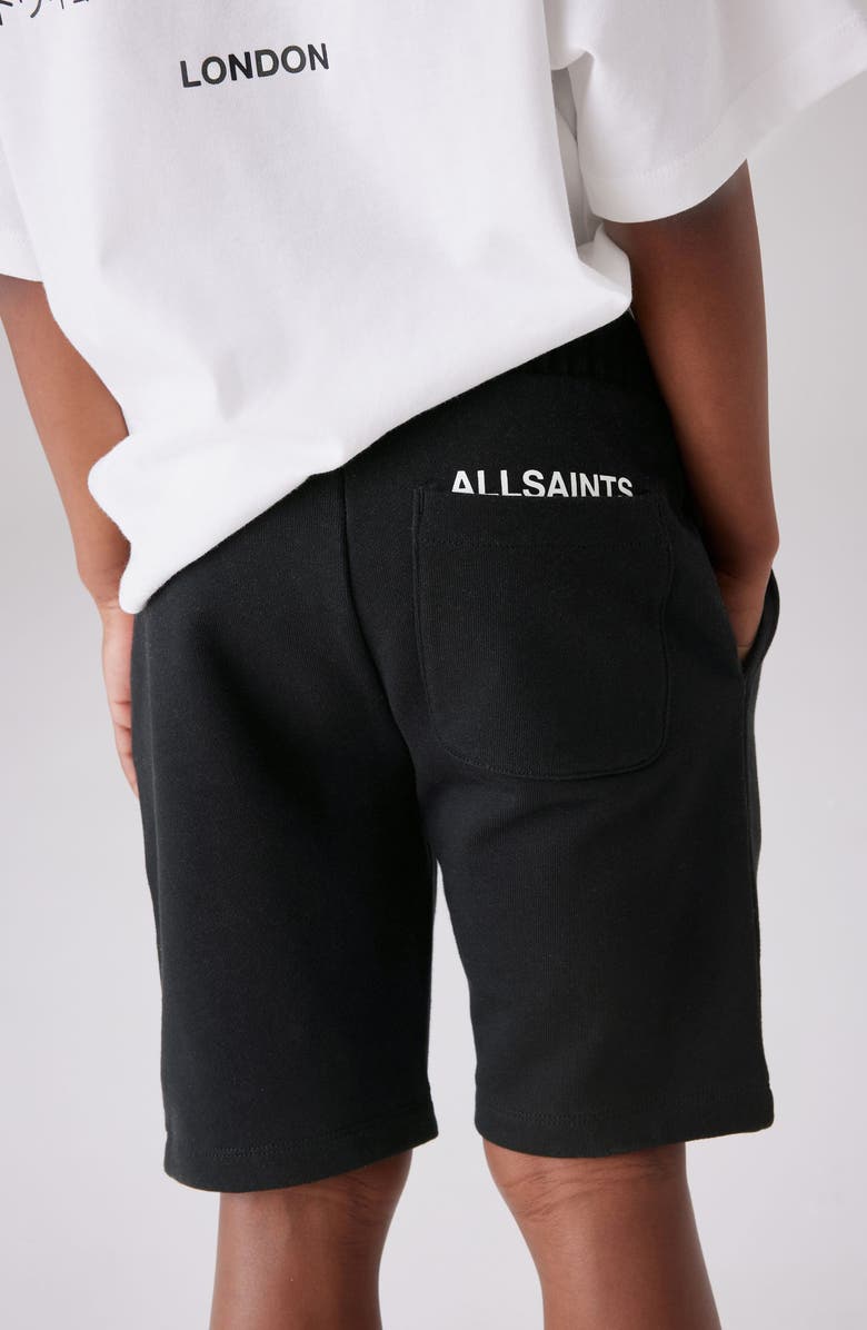 smALLSAINTS by ALLSAINTS Kids' Underground Logo Graphic Sweat Shorts, Alternate, color, Black